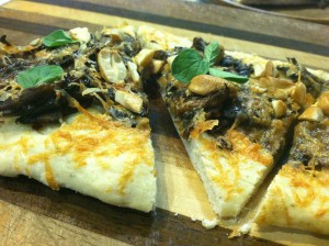 finished product mushroom non-pizza