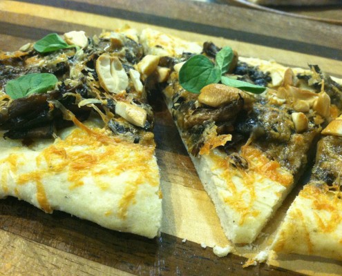 finished product mushroom non-pizza