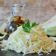 white cabbage chiffonade